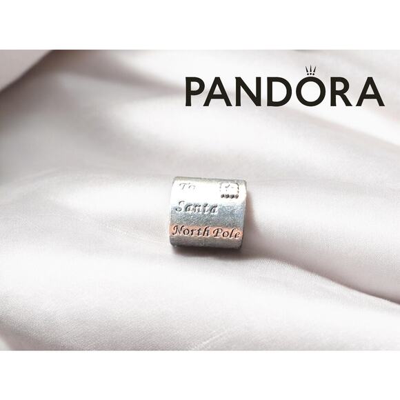 Authentic Pandora Silver Red Enamel Letter to Santa Bead 791390EN58 – NWOT - Picture 4 of 7